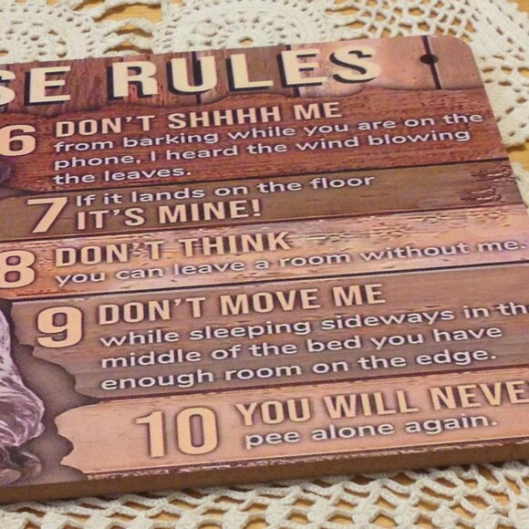 GSP Rules - German Shorthaired Pointer Humorous Plaque - Picture 5 of 5